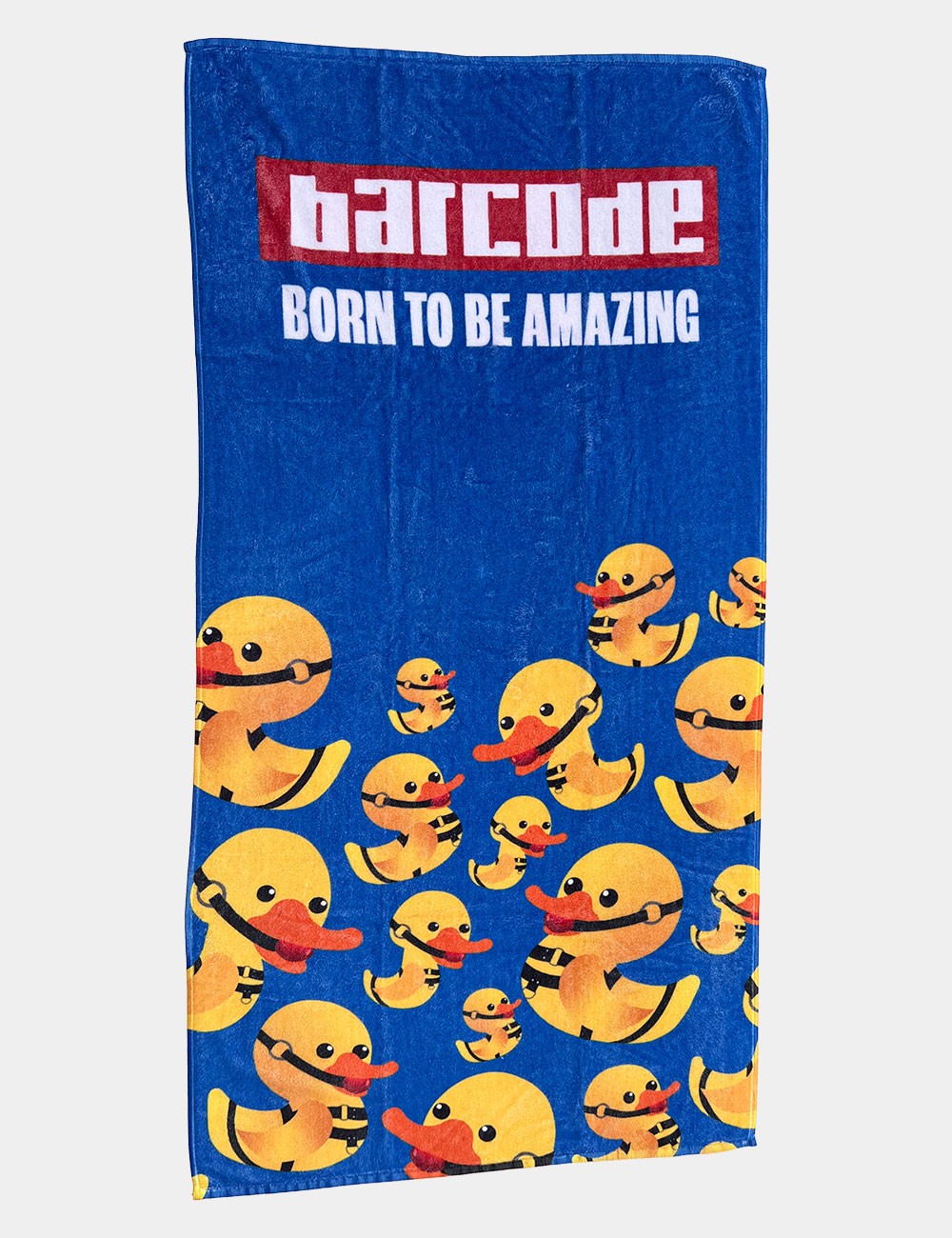 Barcode Towel Ducks - Blue