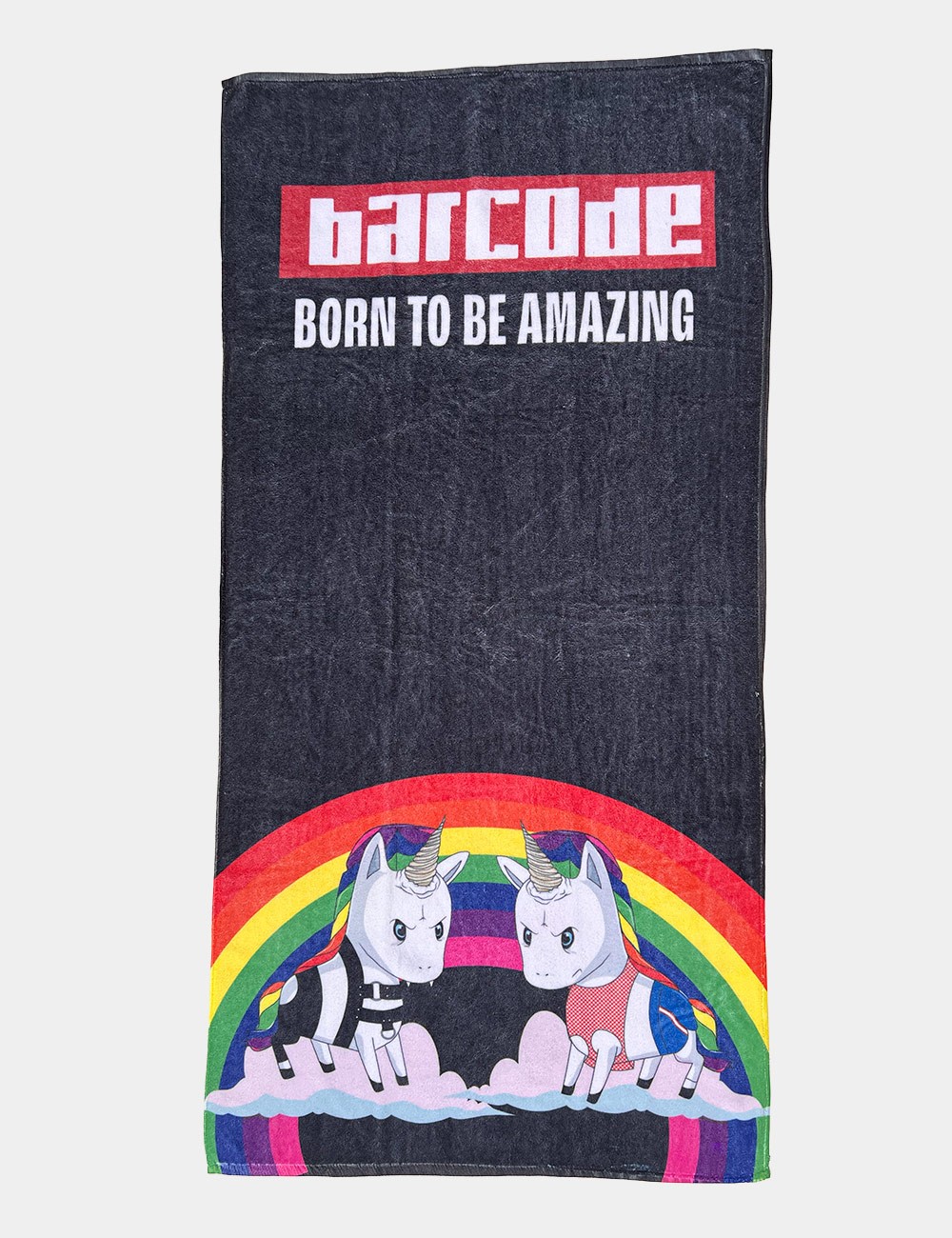 Barcode Towel Rainbow - Black