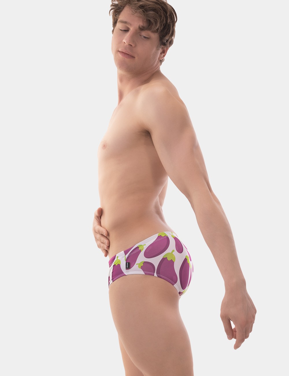 Swim Brief Top - White