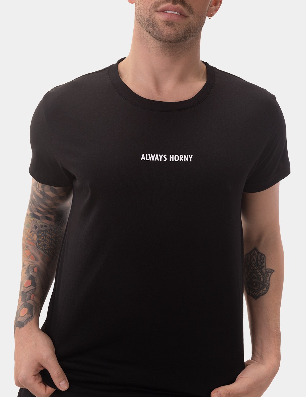 T-Shirt Always Horny - Black