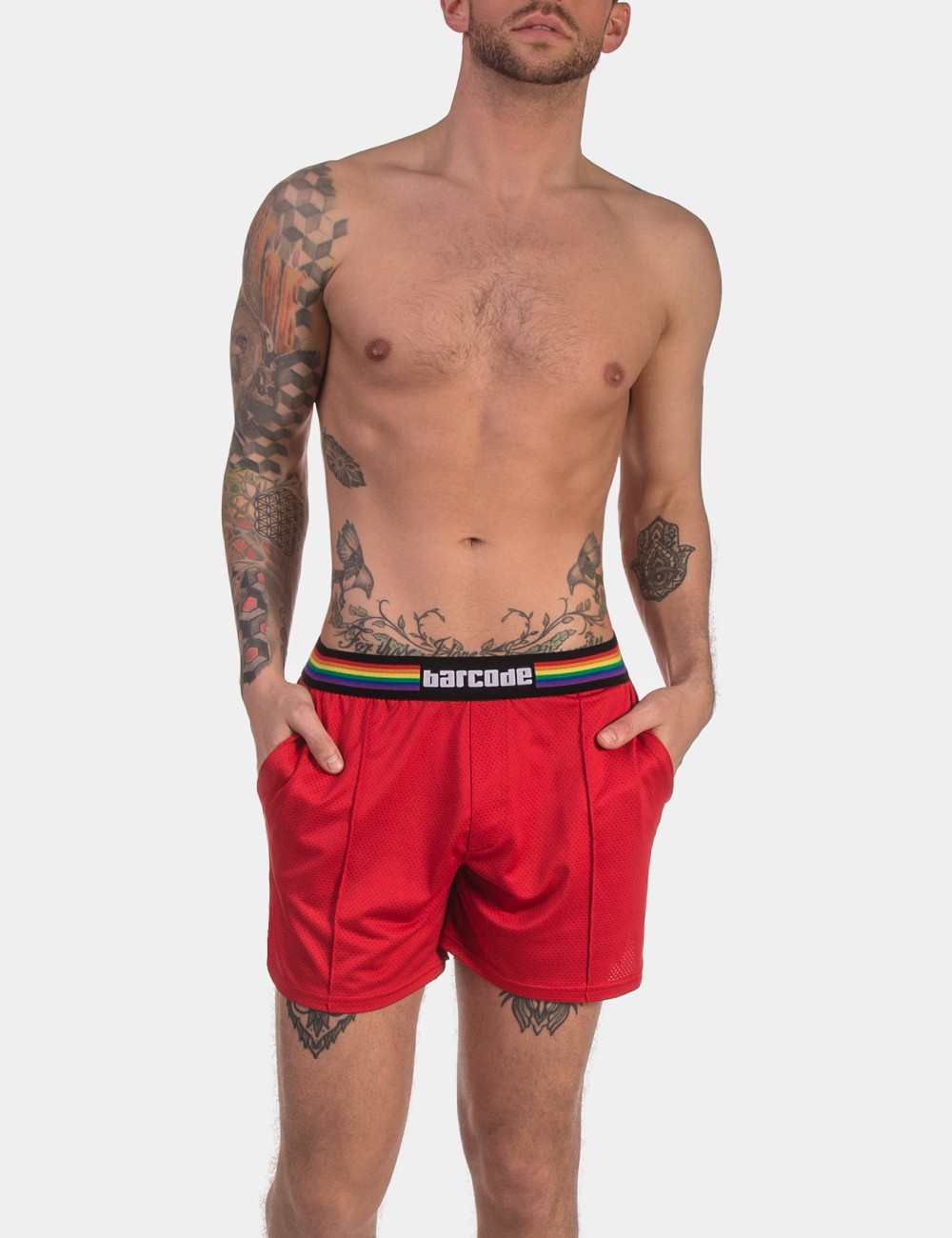 Barcode Pride Short - Red
