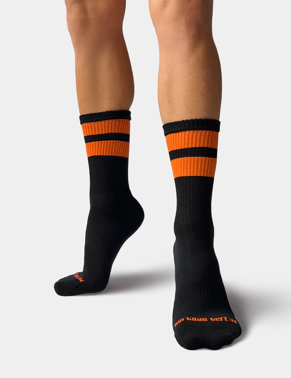 Gym Socks - Black-Orange