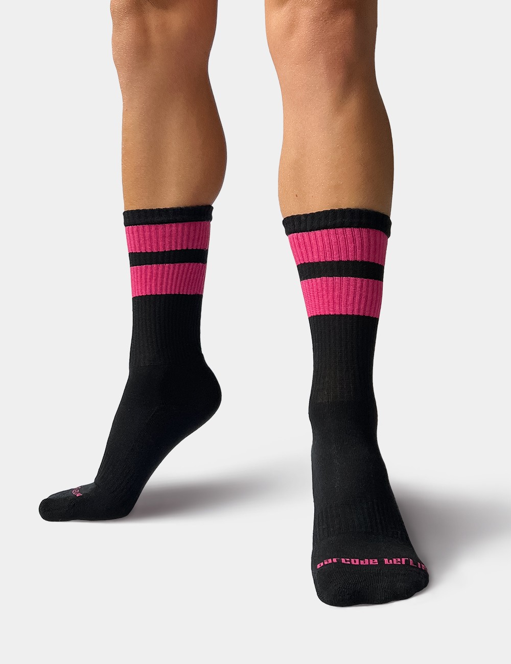 Gym Socks - Black-Pink