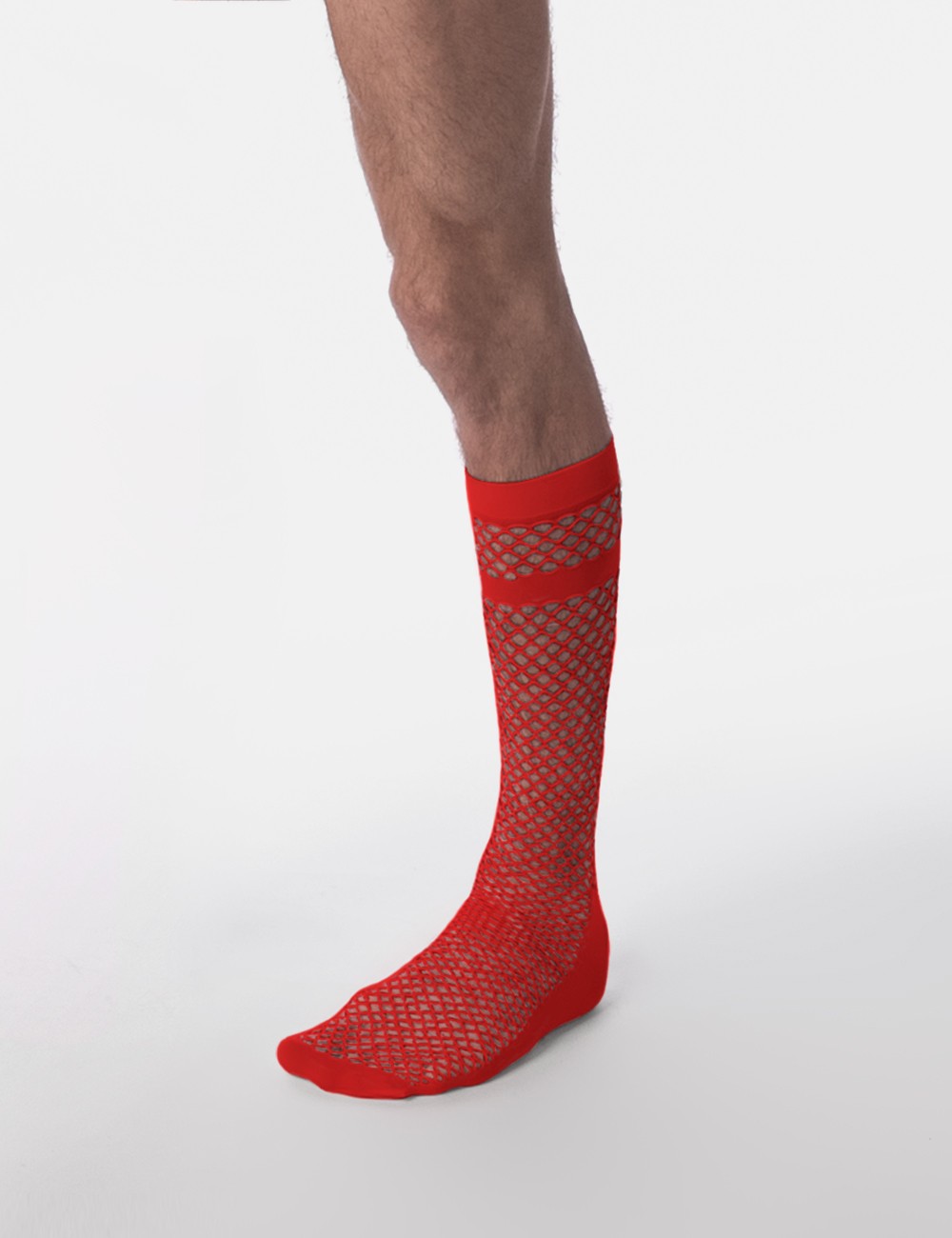Fishnet Socks Cala - Red