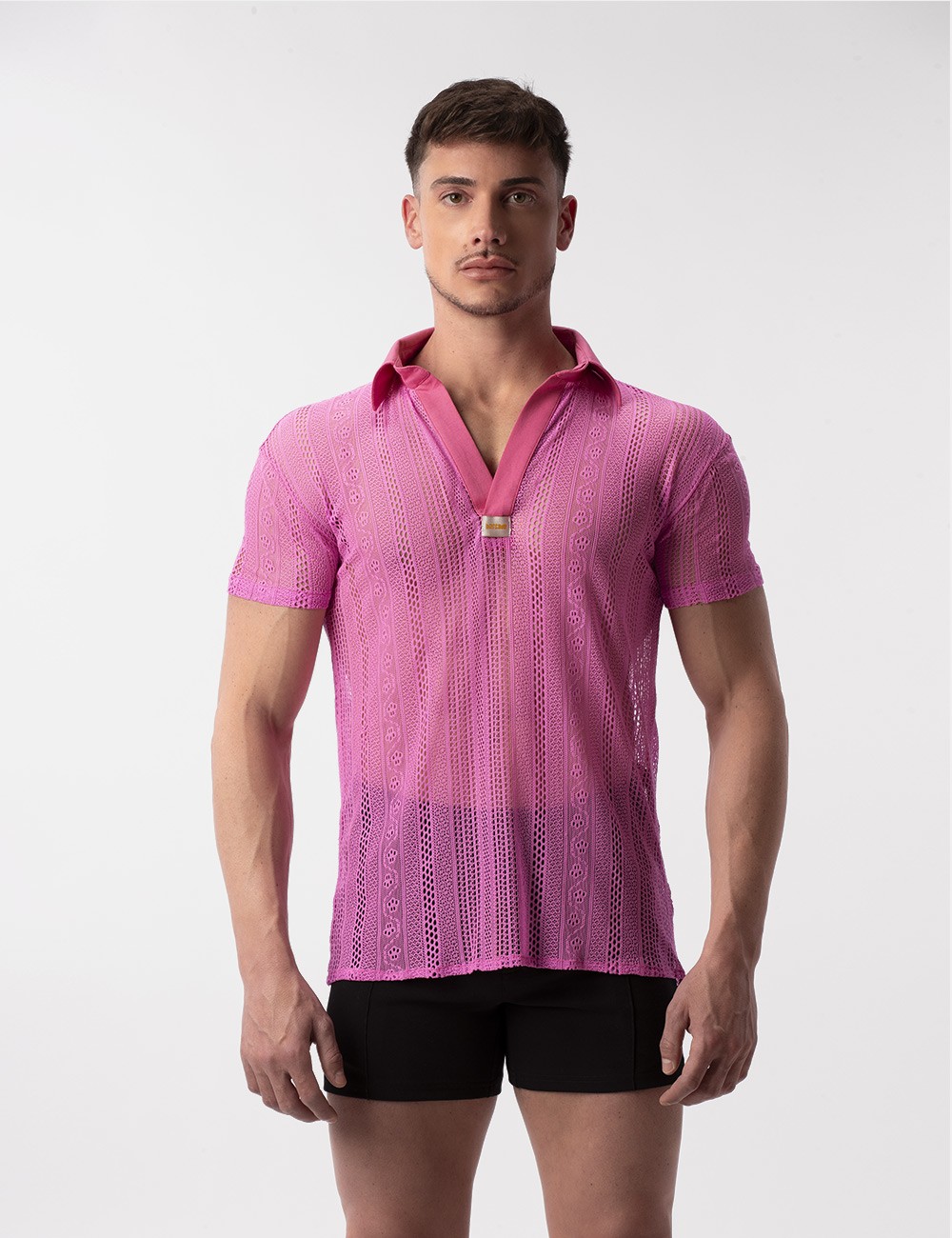 Lace Polo Grigor - Pink