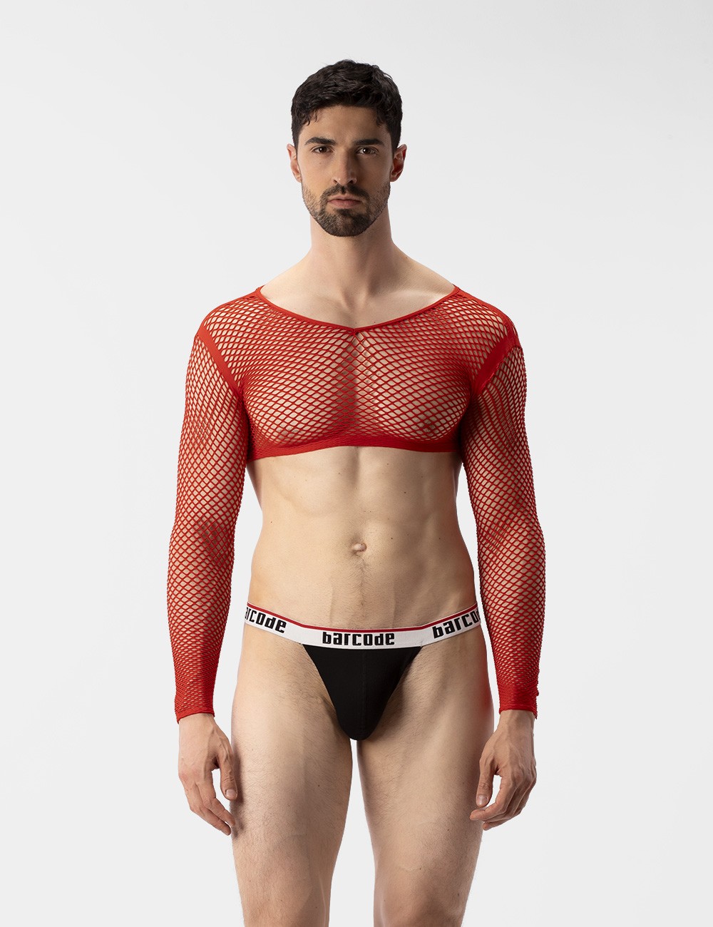 Fishnet Crop Florence - Red