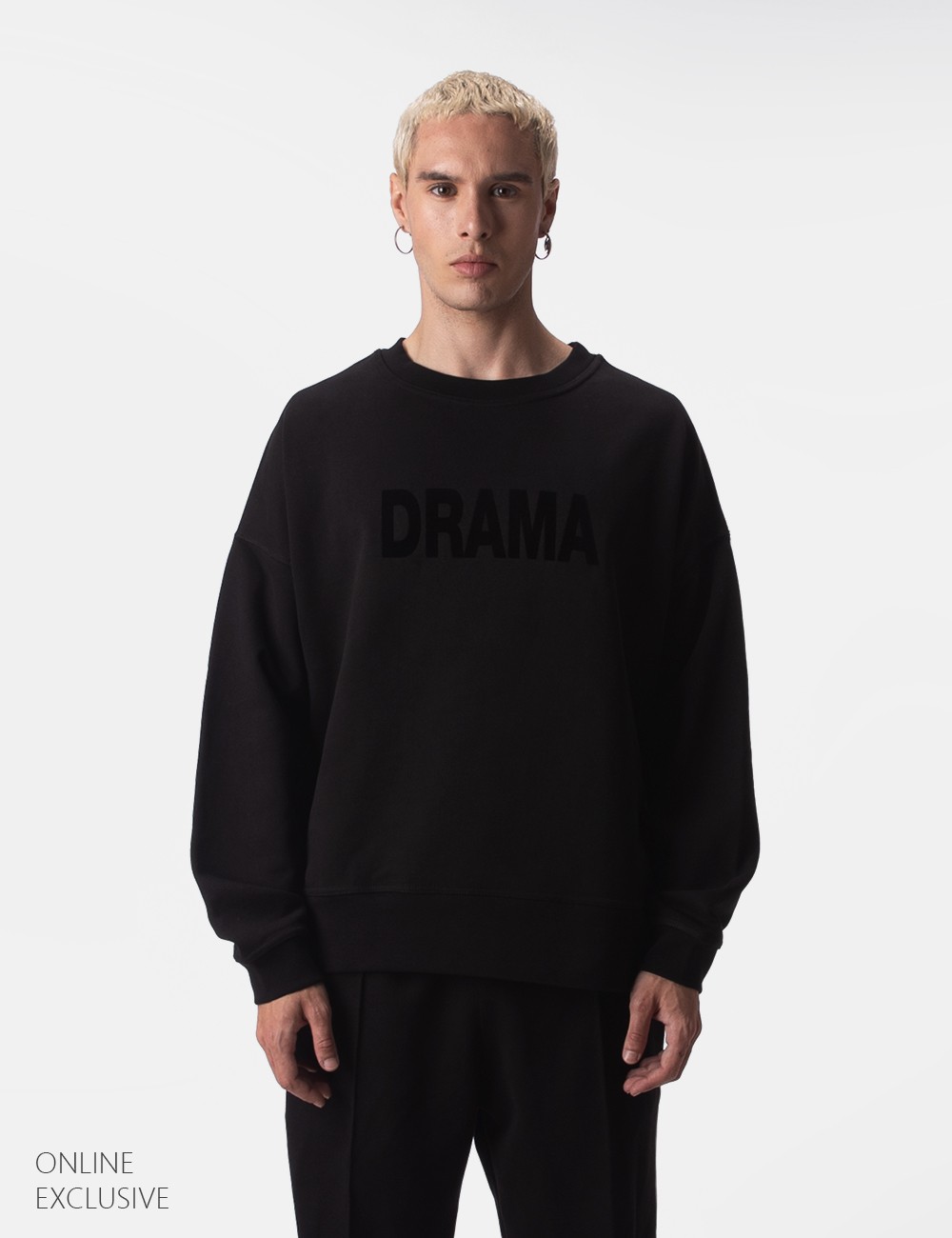 Fleece Pullover Drama - Black