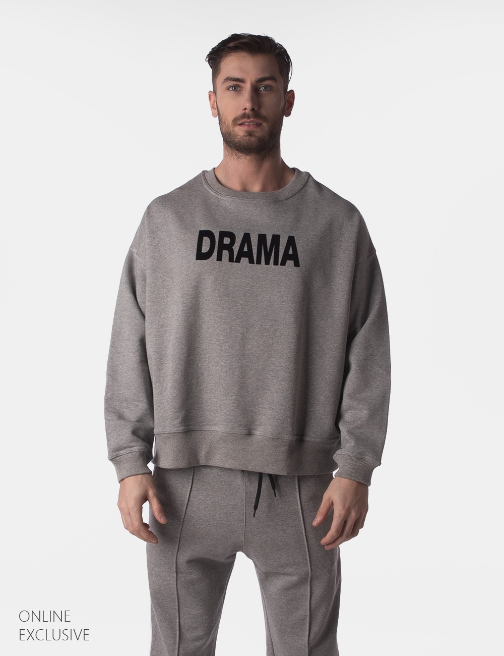 Fleece Pullover Drama - Grey