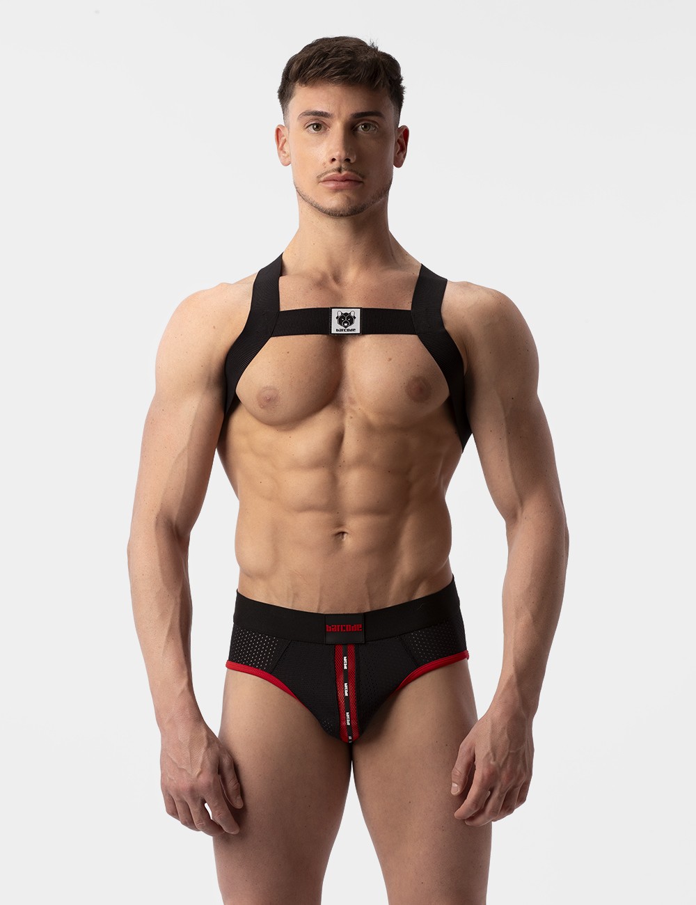 Mesh Brief Sicile - Black-Red