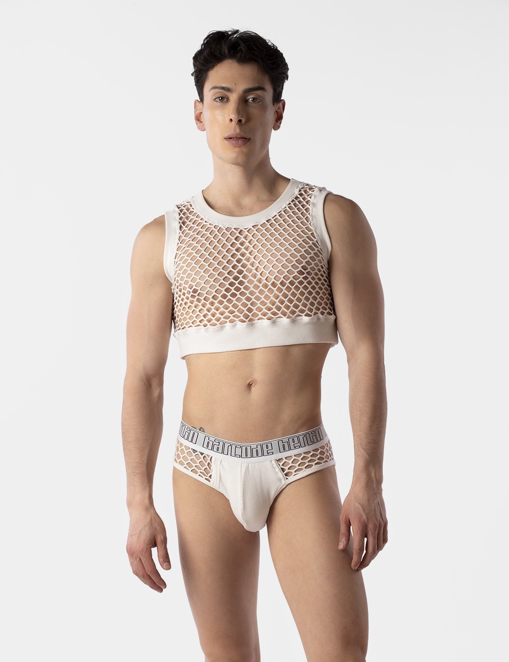 Mesh Crop Arman - White