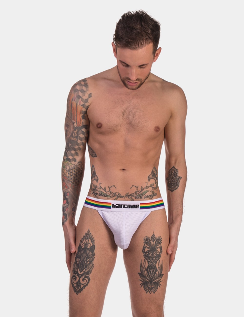 Barcode Pride Jock - White