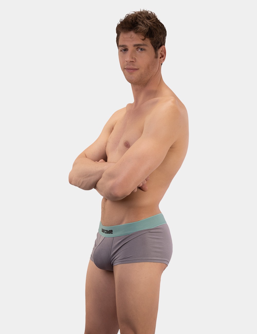 Basic Boxer Adonis - Grey-Mint