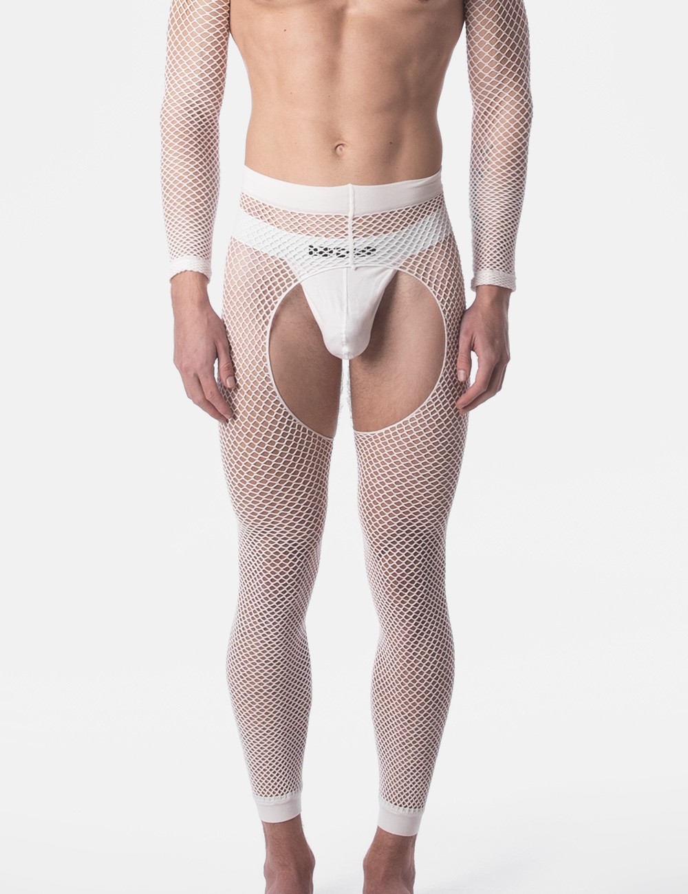 Fishnet Leggings Cacci - White