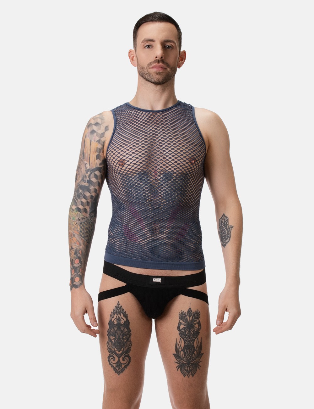 Fishnet Tank Top Stefano -...