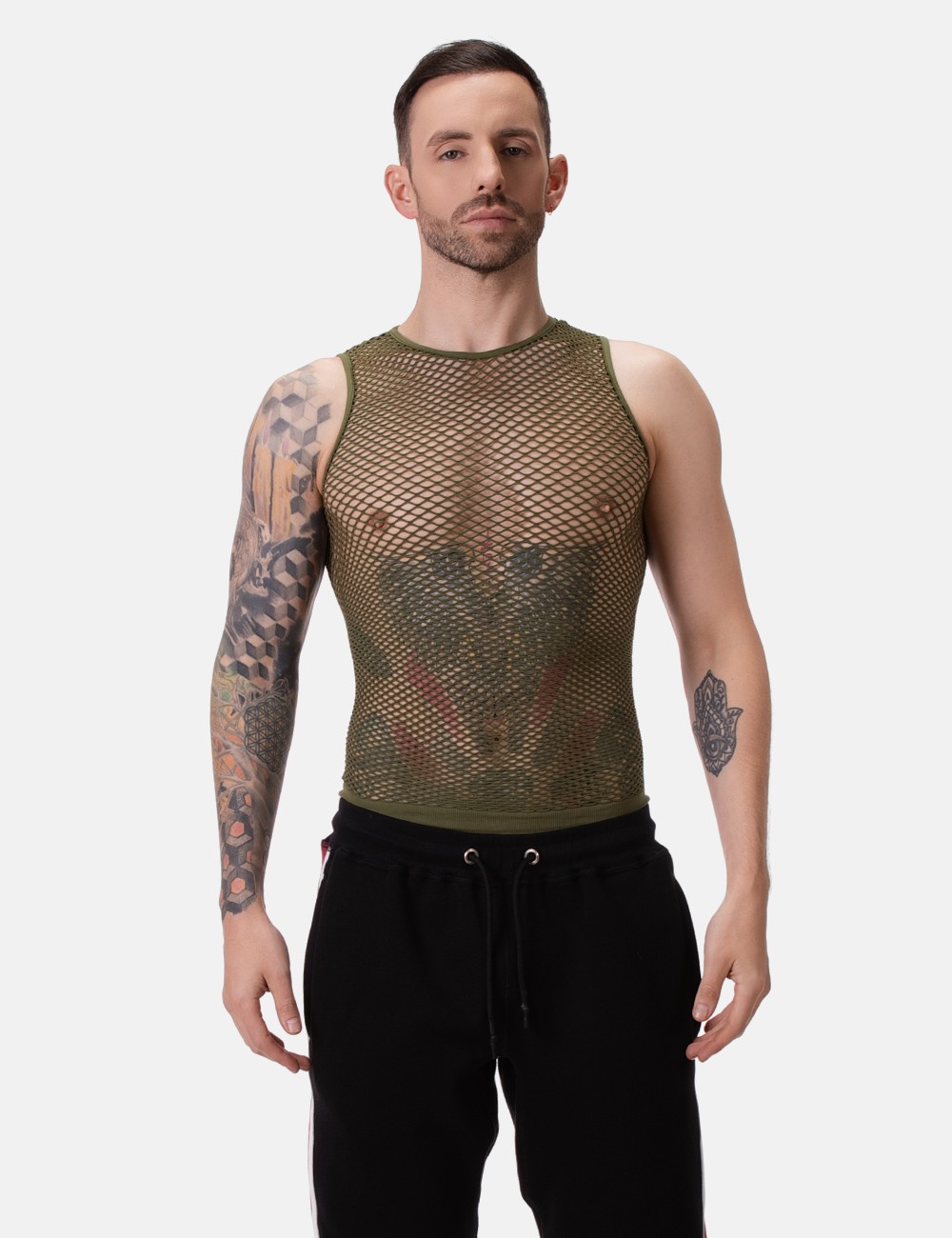 Fishnet Tank Top Stefano -...