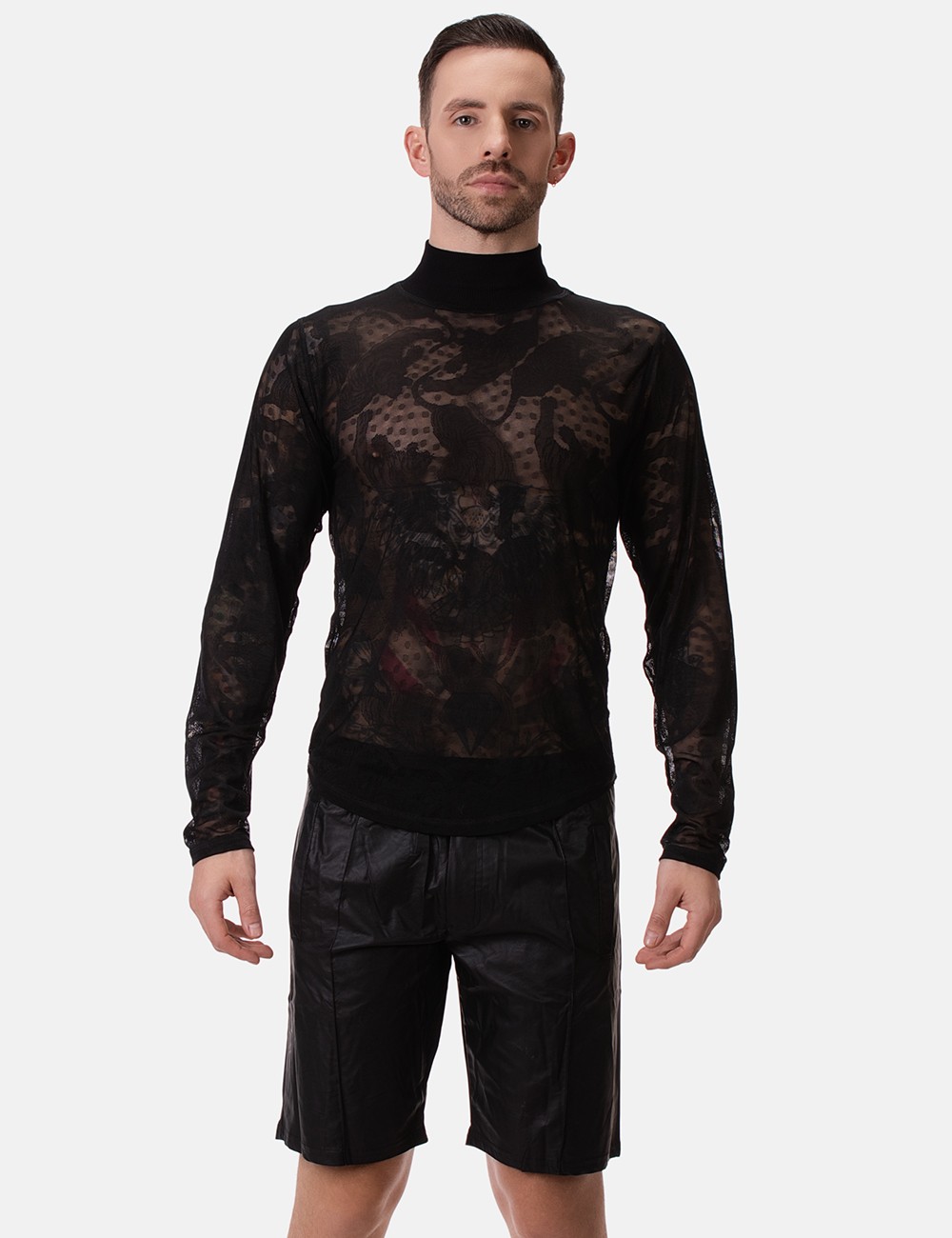 Turtle Neck Mete - Black