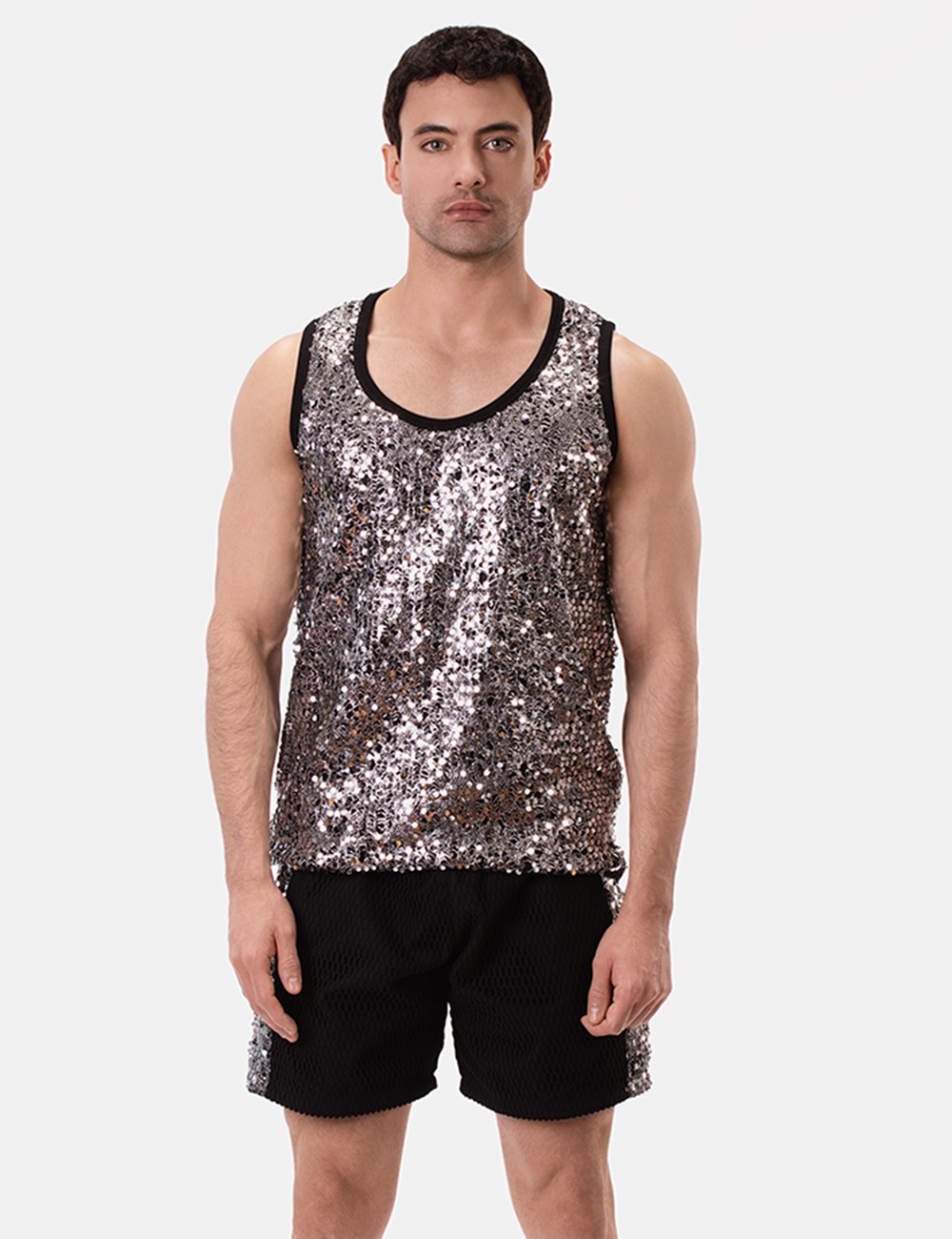 Tank Top Bilal - Silver-Black