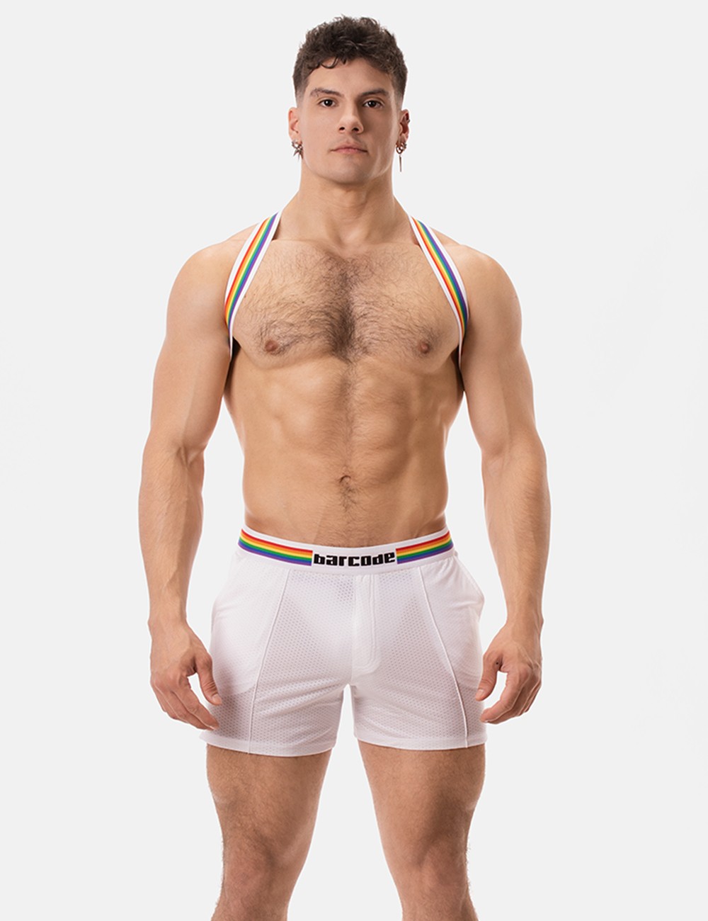 Barcode Pride Short - White