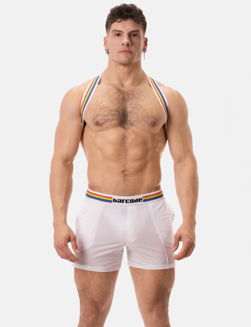 Barcode Pride Short - White