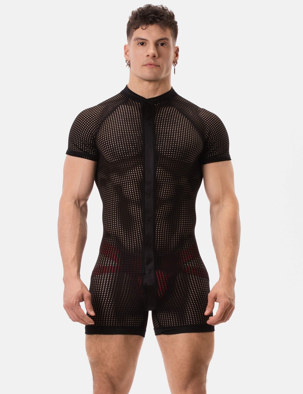 Mesh Union Suit Ruriko - Black