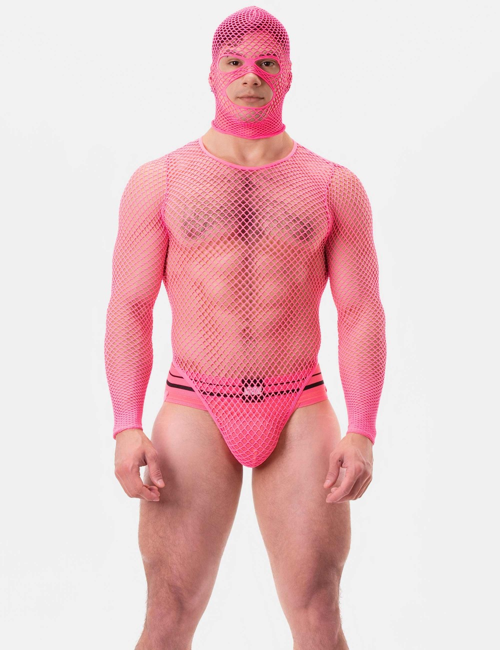 Fishnet Mask Sicily - Neonpink