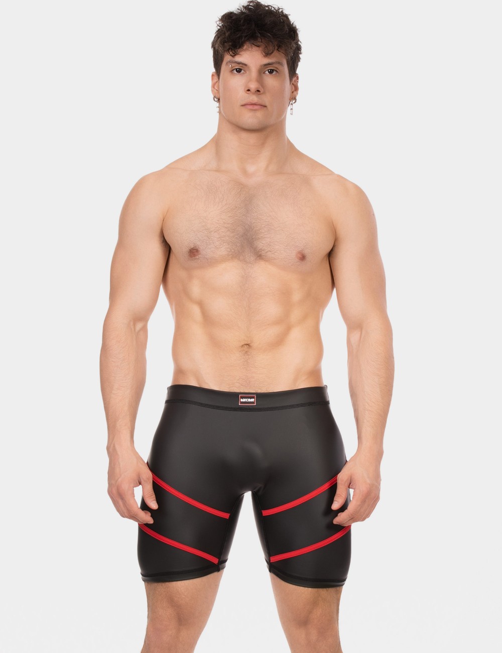 Biker Short Nuru - Black-Red