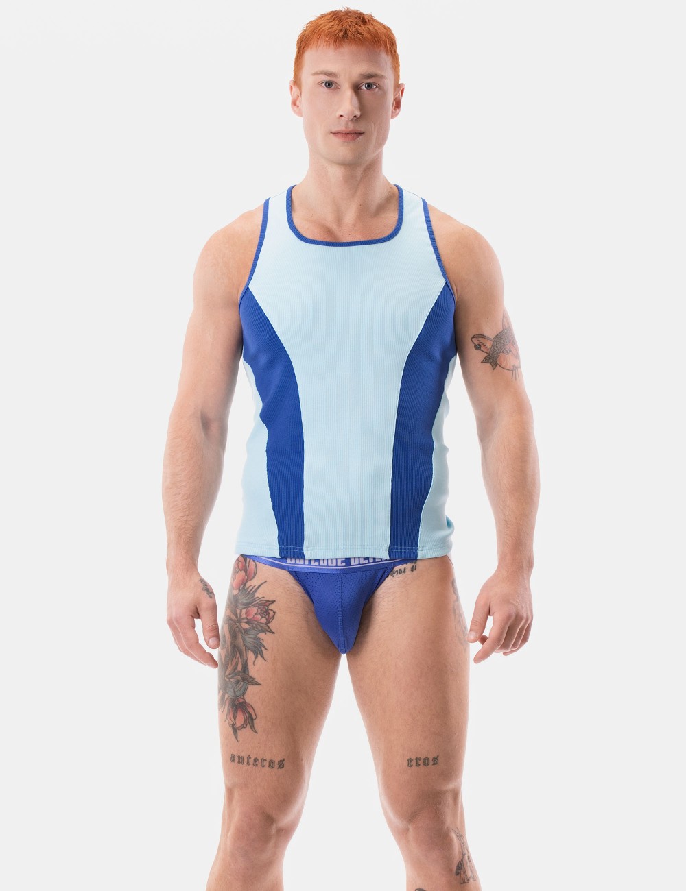 Tank Top Dervi - Skyblue-Blue