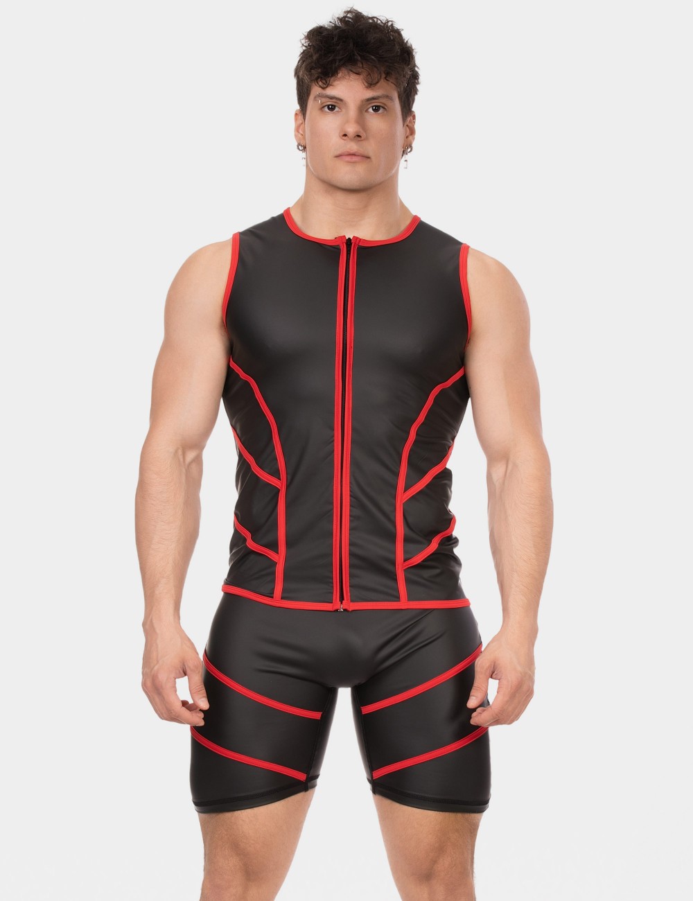 Vest Robin - Black-Red