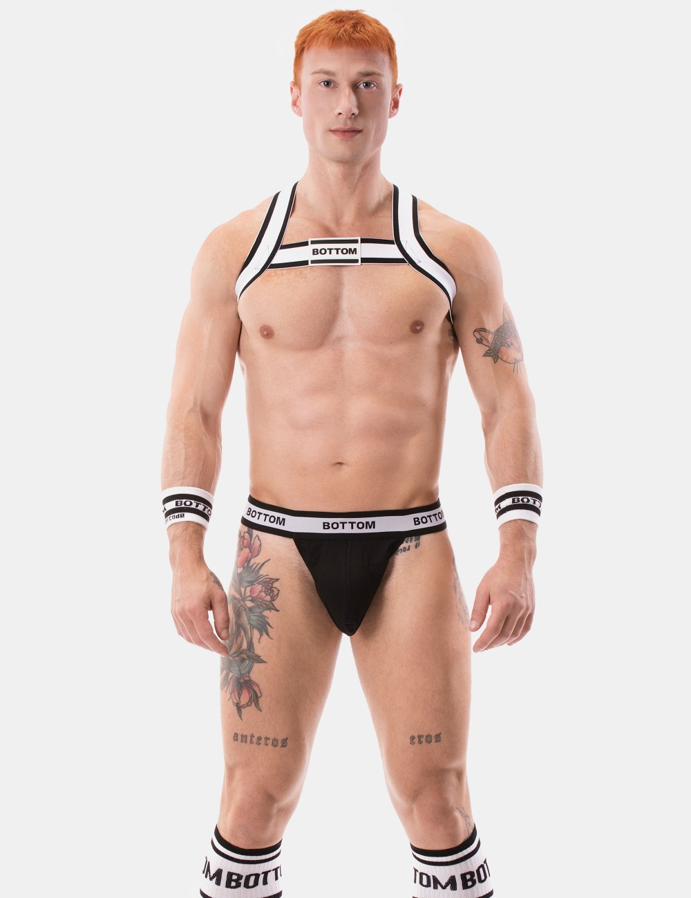 Suspender Bottom - Black-White
