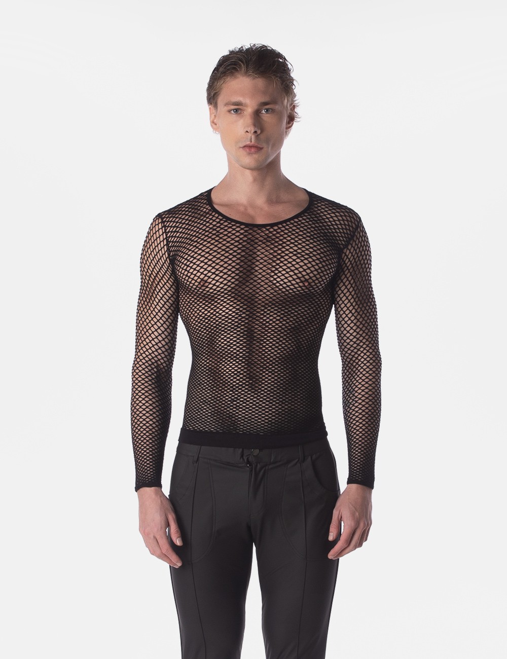 Fishnet Long Sleeve Capo -...