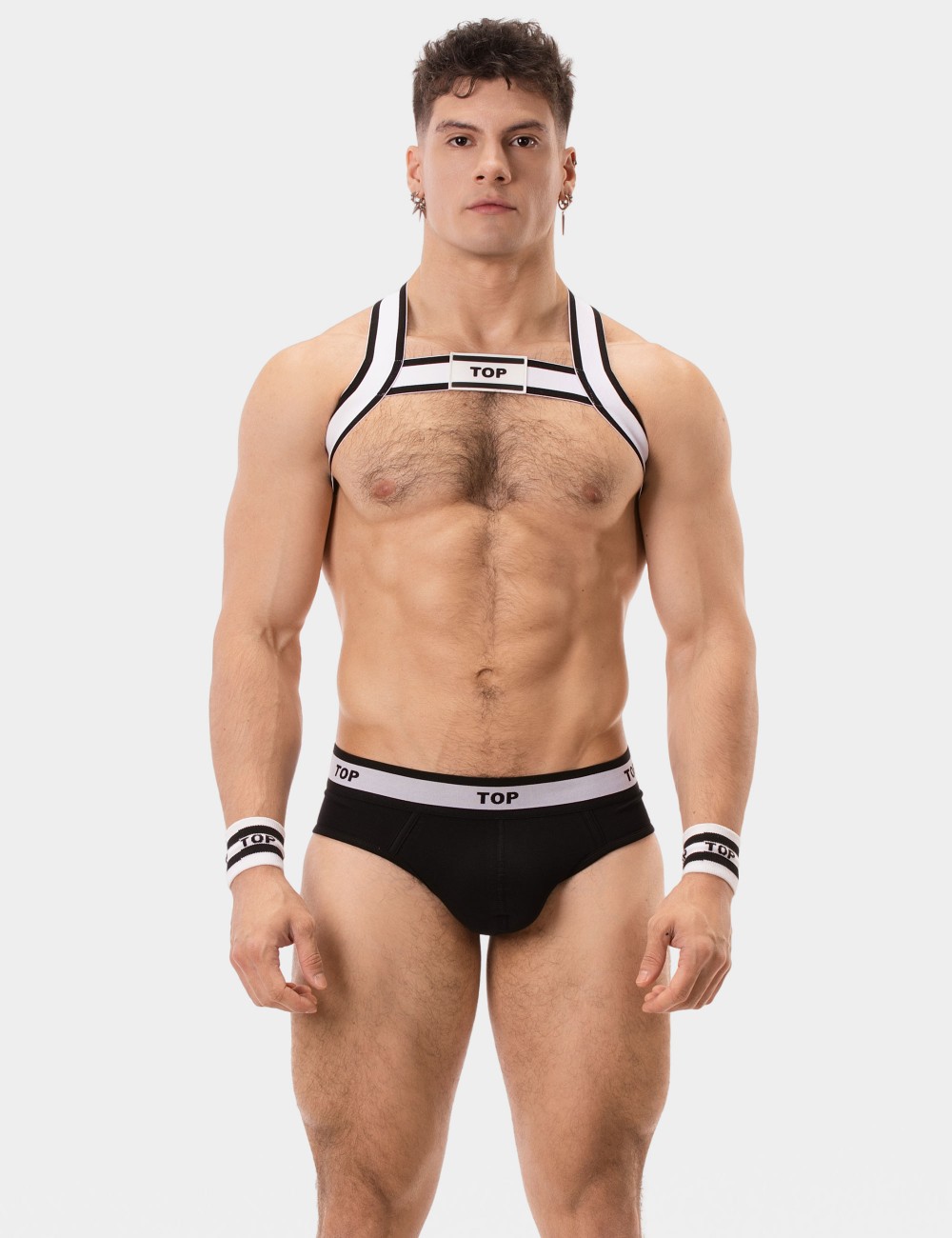 Harness Top - White-Black