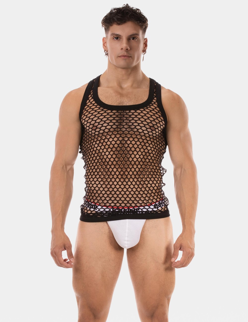 Mesh Tank Top Daniya - Black