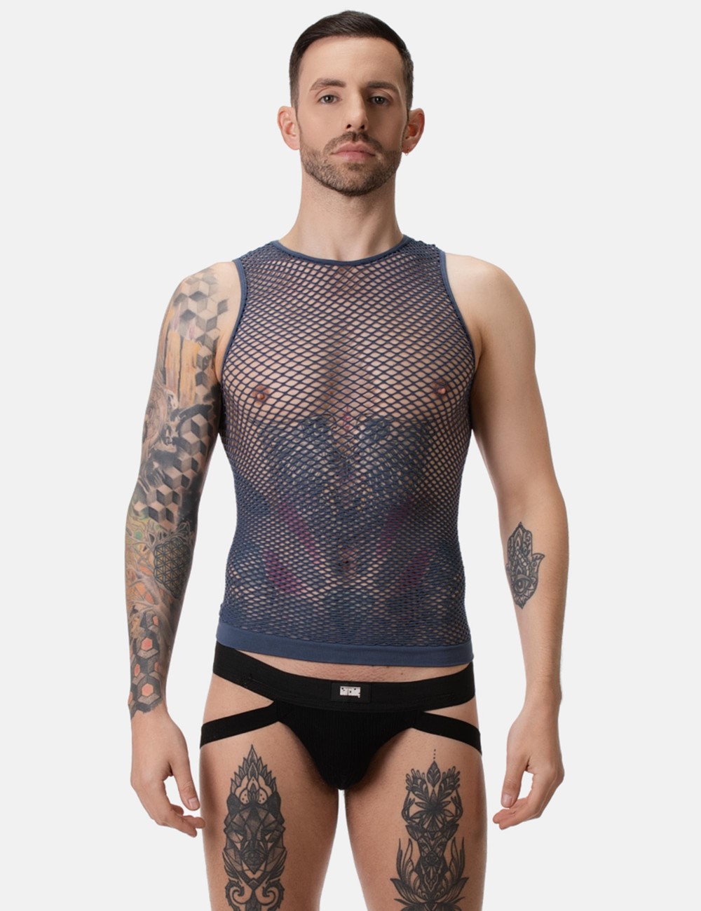 Fishnet Tank Top Stefano -...