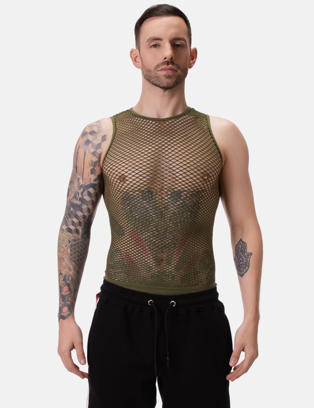 Fishnet Tank Top Stefano -...