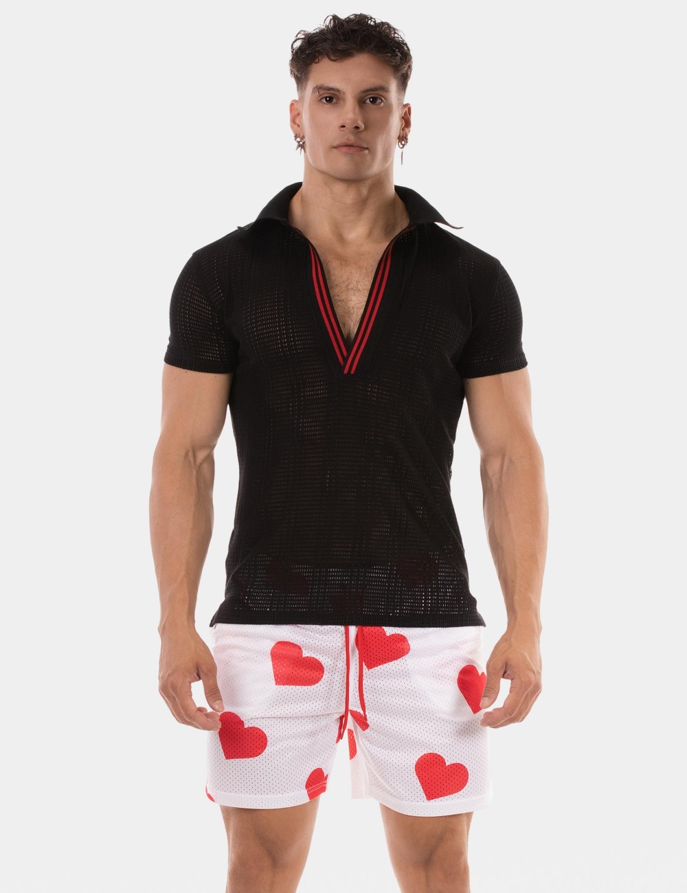 Polo Jeremie - Black-Red