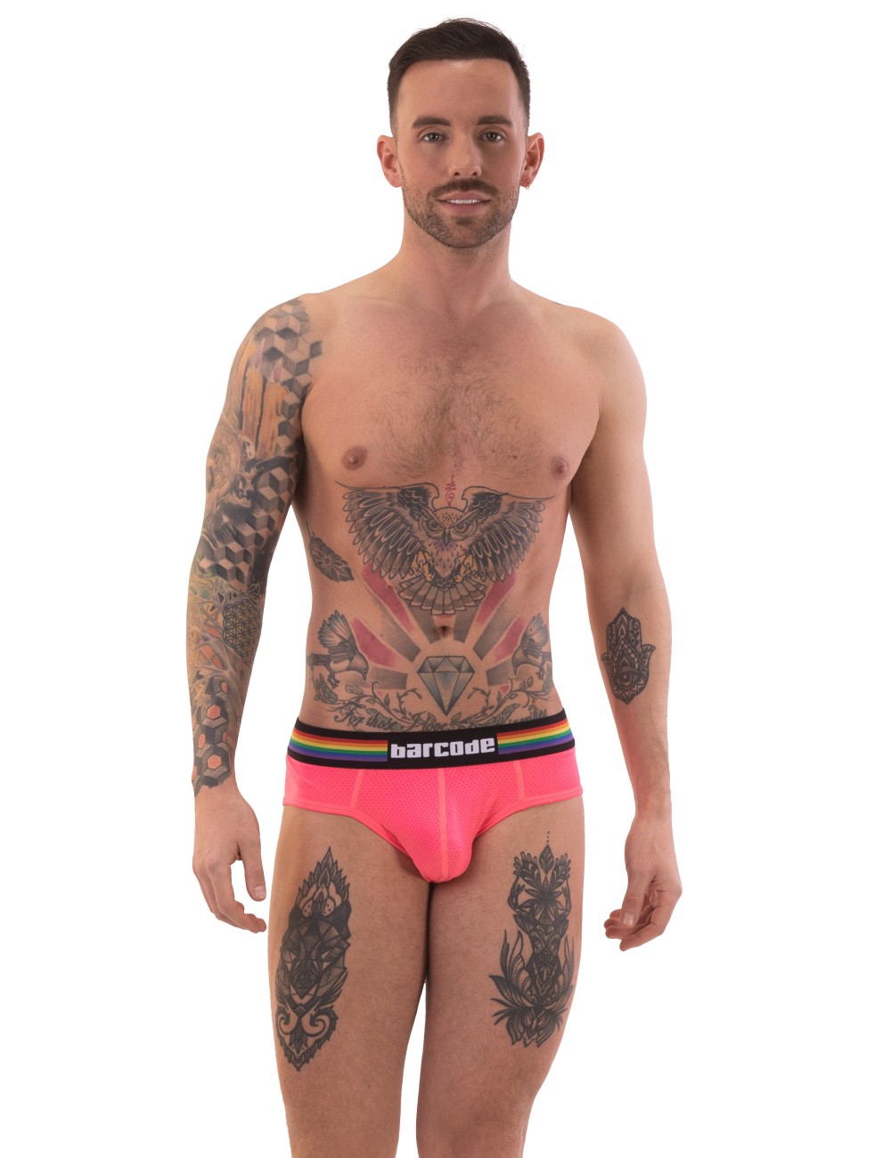 Barcode Pride Brief - Neonpink