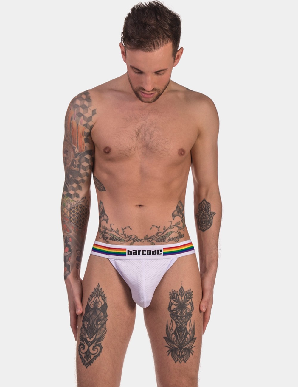 Barcode Pride Jock - White