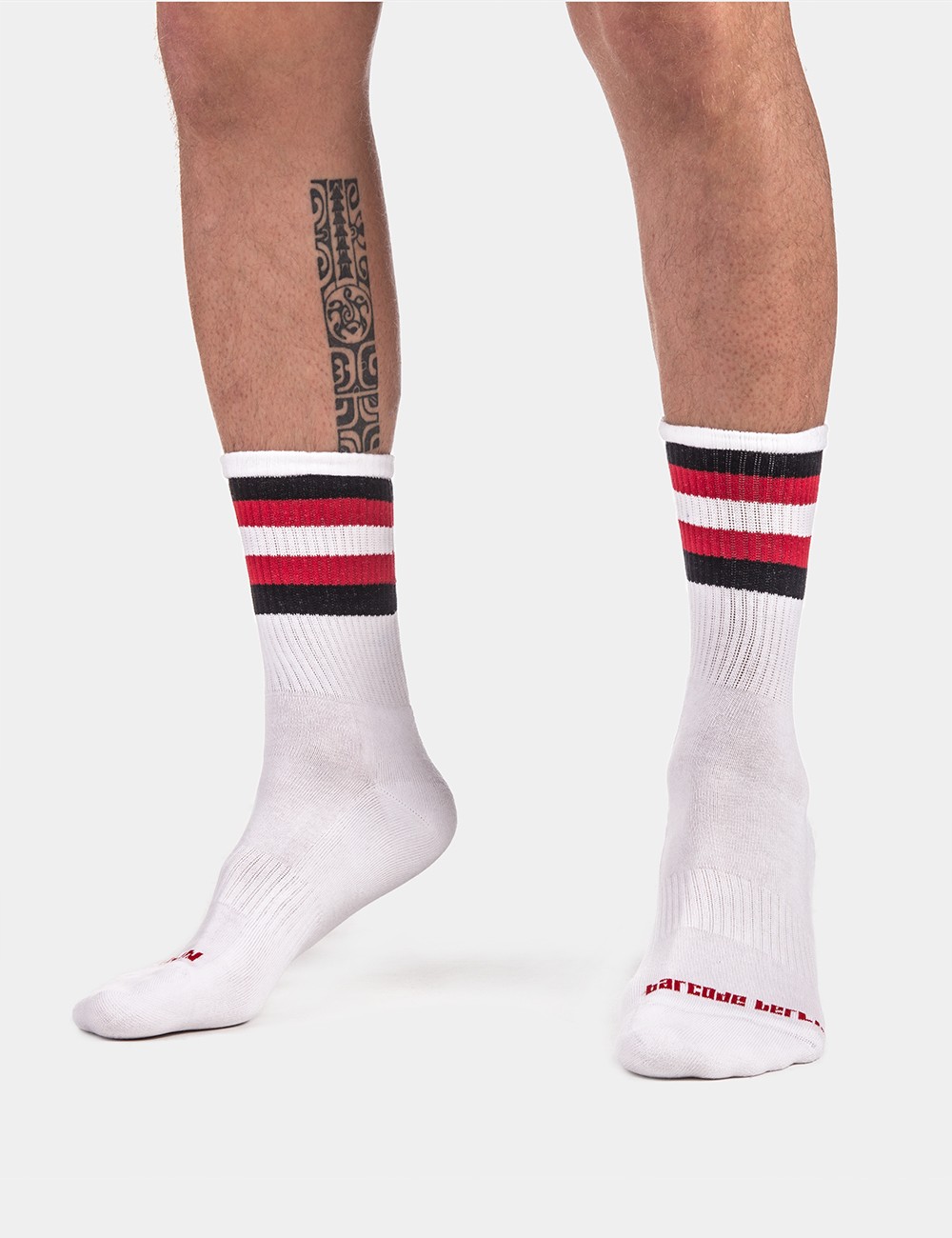 Half Fetish Socks Stripes -...